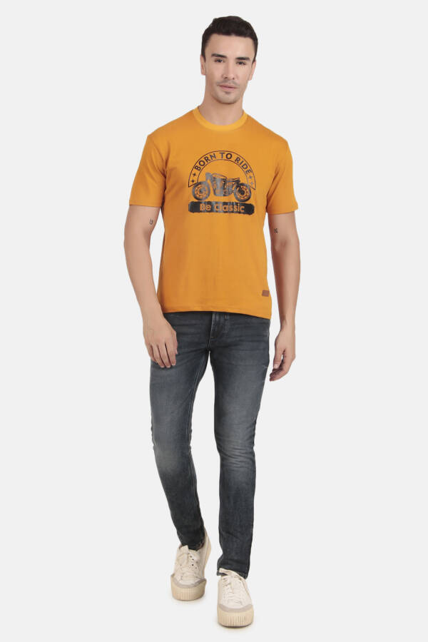 Tulic Born To Ride Regular Fit Men's Printed T-Shirts - Image 8